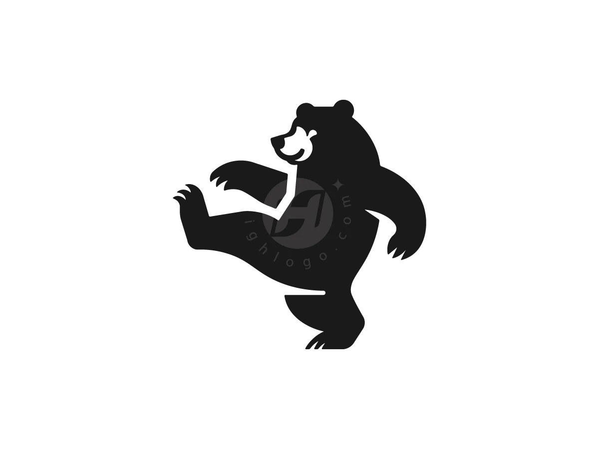Dancing Bear Mascot Logo - Abstract Logo design by M zahid for sale on Highlogo