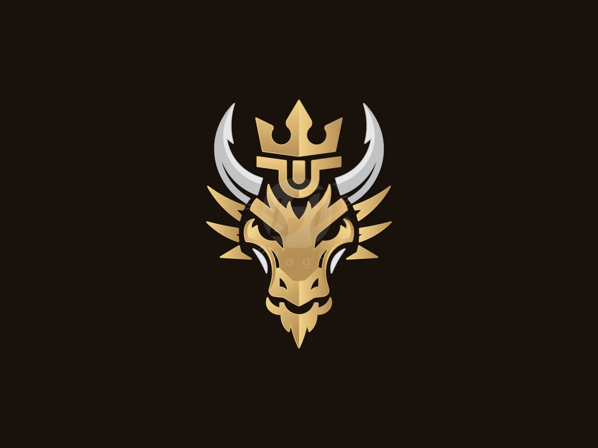 Majestic King Dragon Crown Logo - Logo Logo design by M zahid for sale on Highlogo