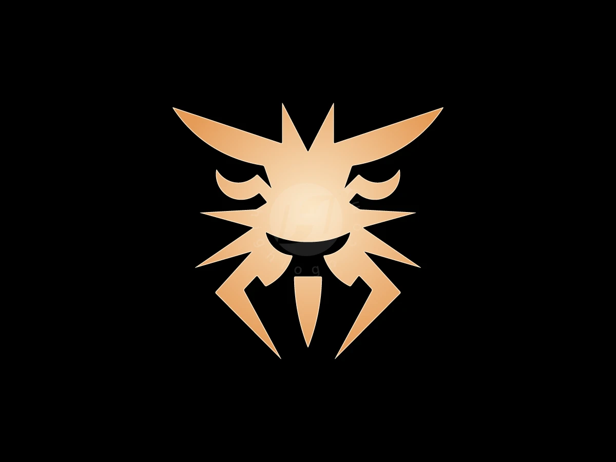 Strong Golden Lion Insect Logo - Animal Logo design by M zahid for sale on Highlogo