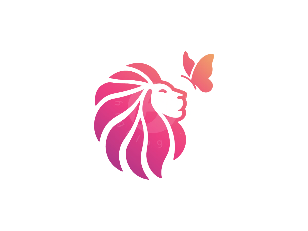 Lion And Butterfly Logo - Beauty Logo design by M zahid for sale on Highlogo