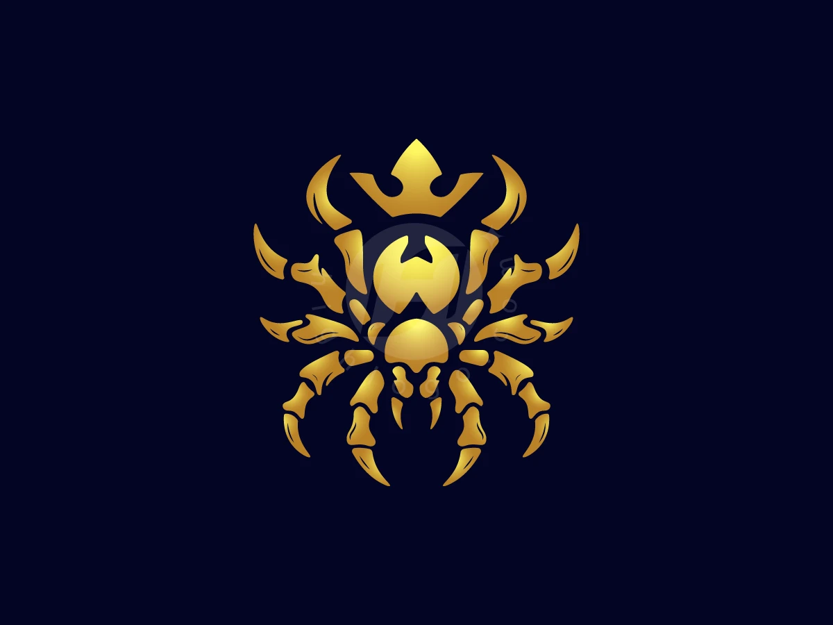 Golden Spider Crown Logo - Gaming Logo design by M zahid for sale on Highlogo