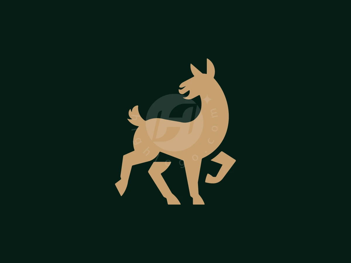 Creative And Minimalist Llama Logo - Animal Logo design by M zahid for sale on Highlogo