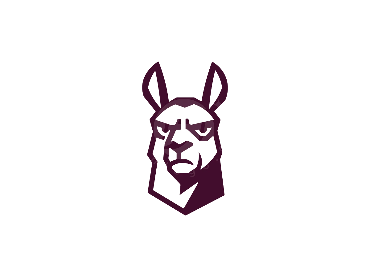 Modern Lineart Llama Head Logo - Abstract Logo design by M zahid for sale on Highlogo