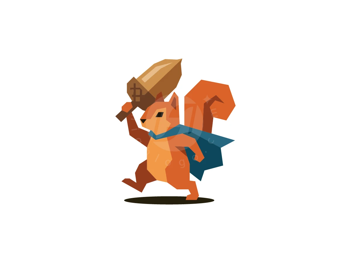 Heroic Squirrel Logo - Animal Logo design by M zahid for sale on Highlogo