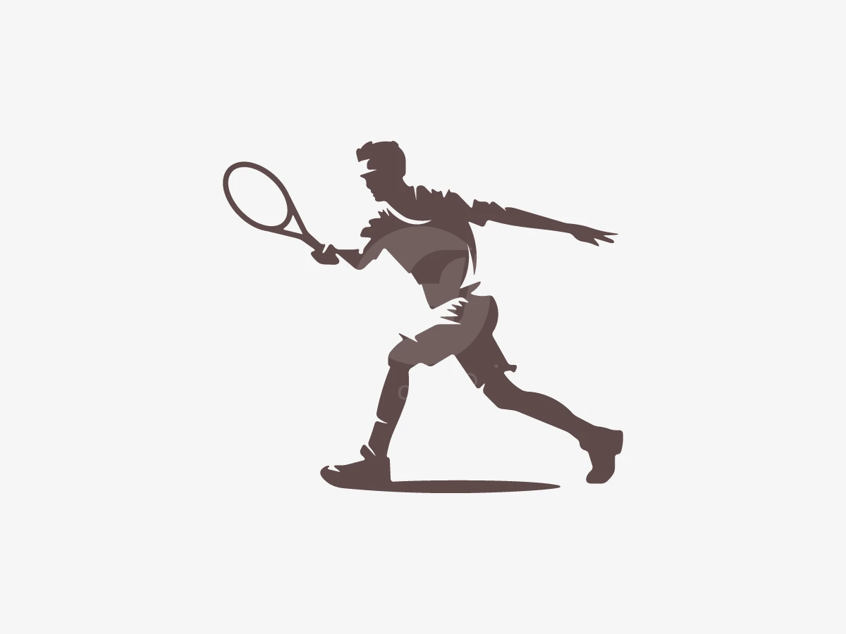 Tennis Player Sports Logo - Sports Logo design by M zahid for sale on Highlogo