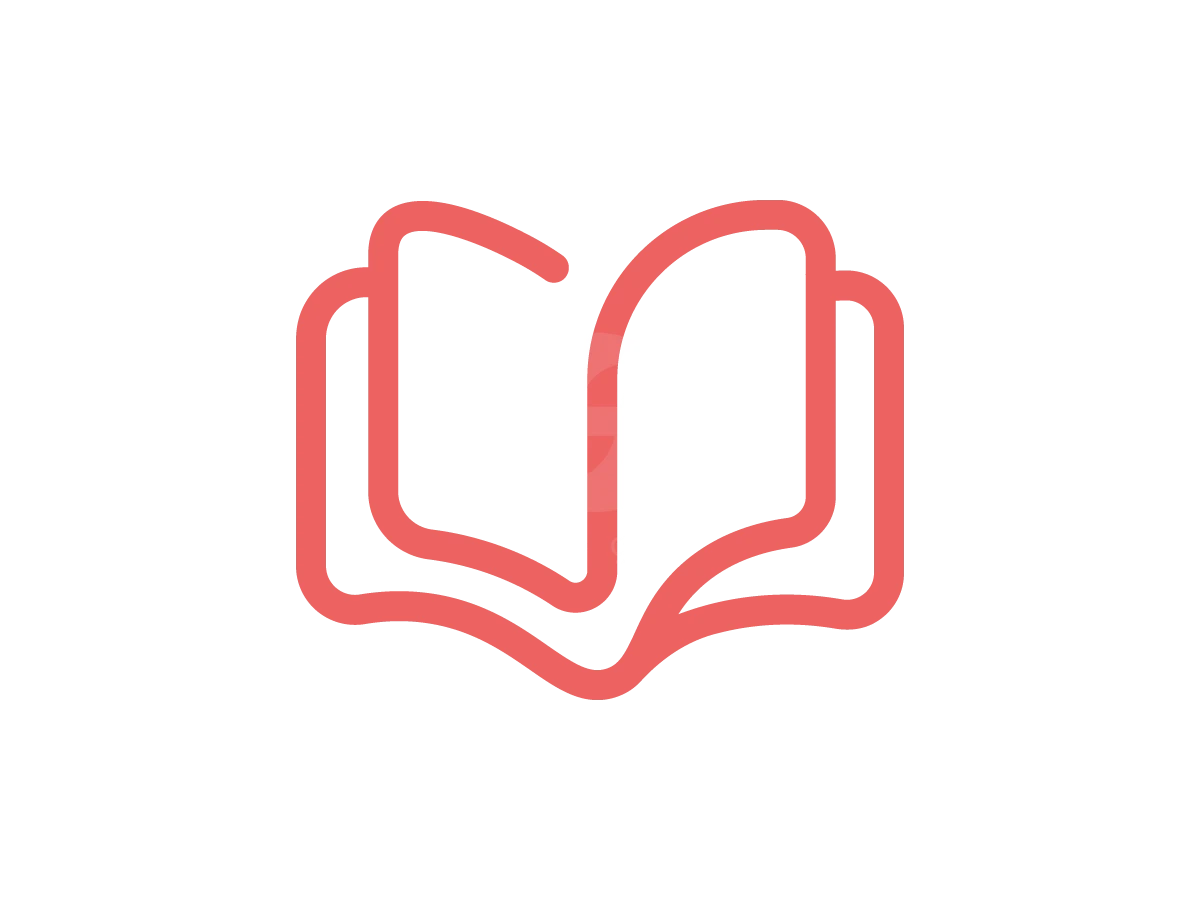 Minimalist Open Book Lineart Logo - Abstract Logo design by M zahid for sale on Highlogo