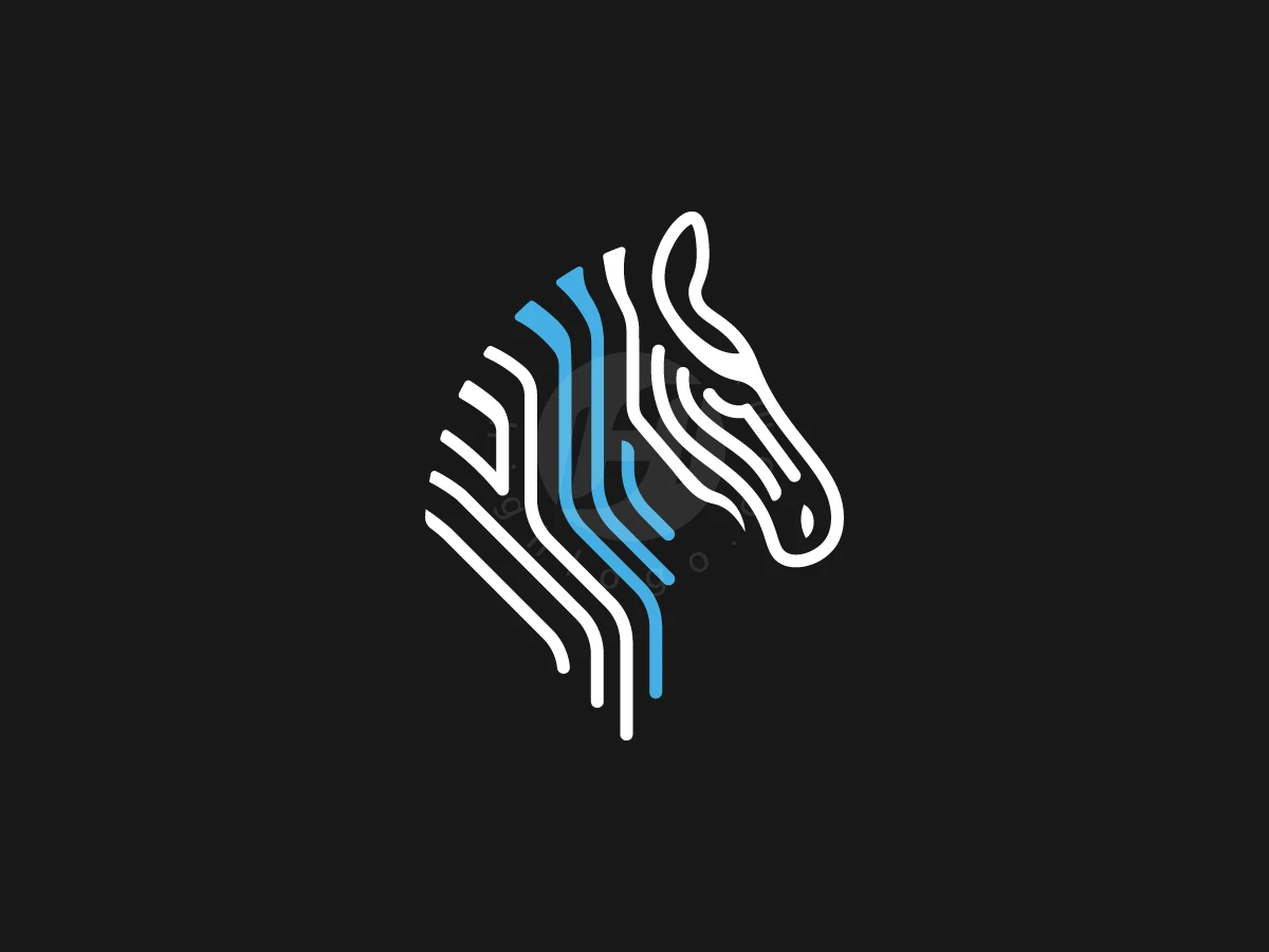 Zebra Head Modern Logo - Technology Logo design by M zahid for sale on Highlogo