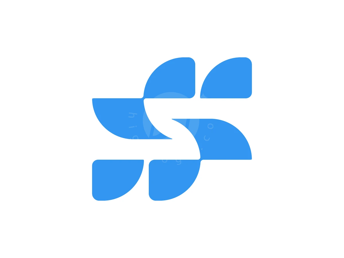 Abstract Negative Space S Logo - Logo Logo design by M zahid for sale on Highlogo