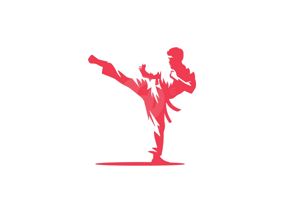 Martial Arts High Kick Logo - Sports Logo design by M zahid for sale on Highlogo