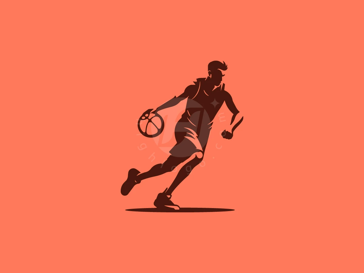 Basketball Player Logo - Sports Logo design by M zahid for sale on Highlogo