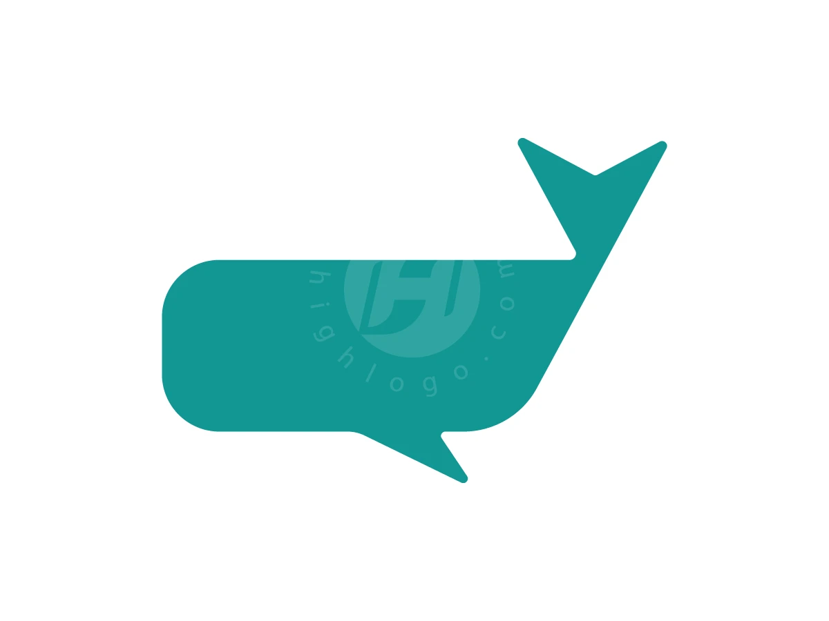 Speech bubble and whale shapes merge into a teal icon for the Whale Talk Communication logo.