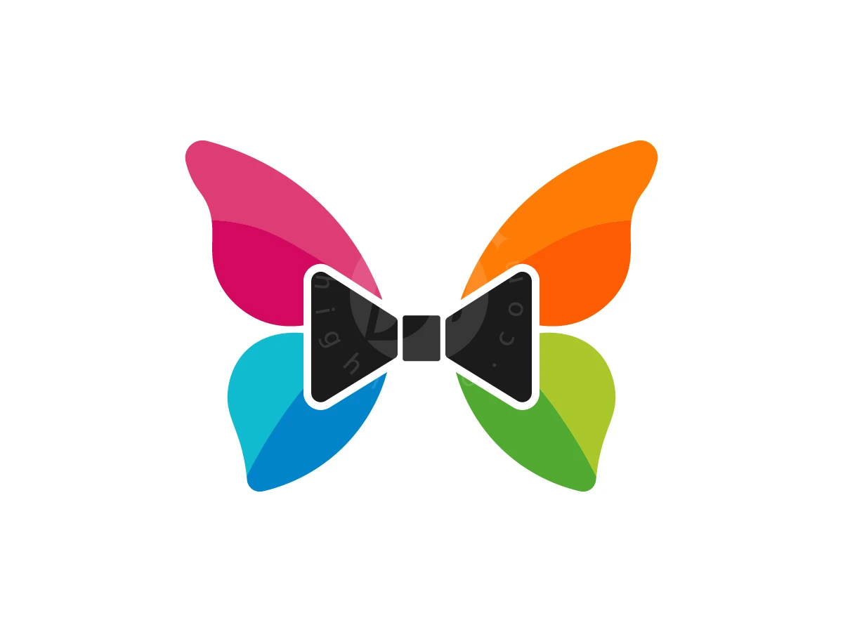 Elegant Bow Tie Butterfly Logo - Fashion Logo design by M zahid for sale on Highlogo