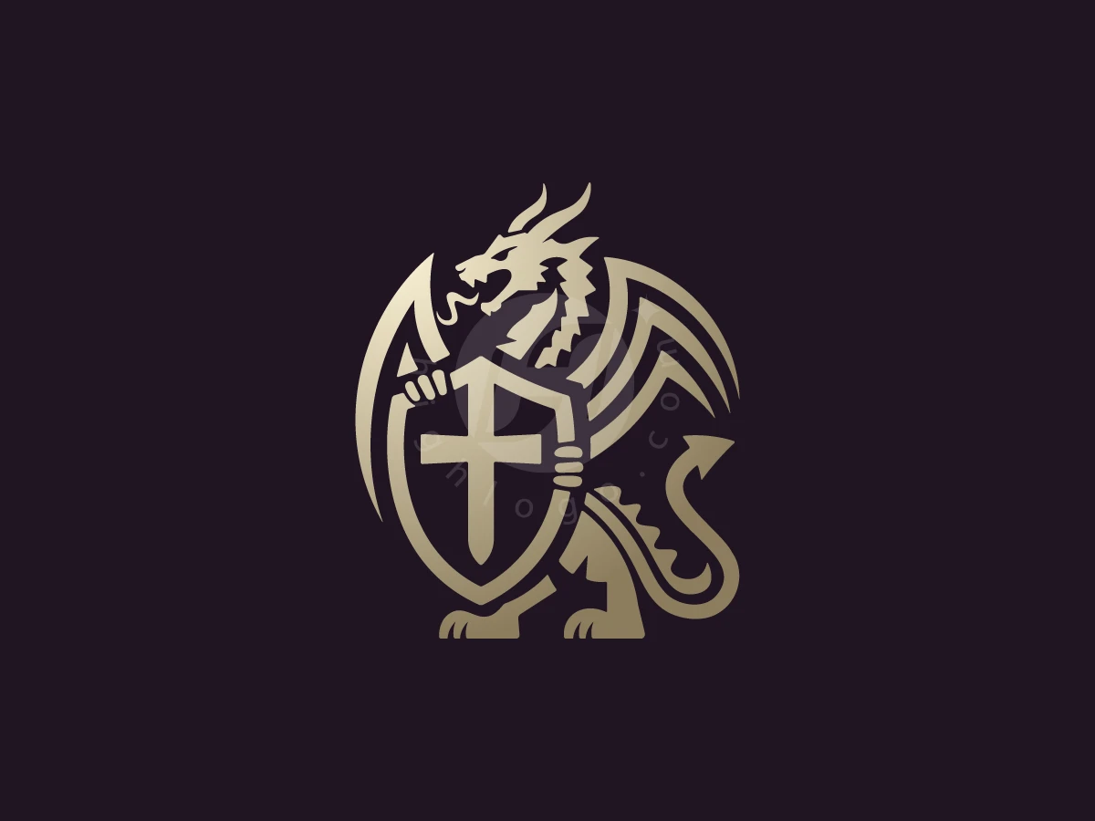 Royal Dragon Shield Logo - Logo Logo design by M zahid for sale on Highlogo