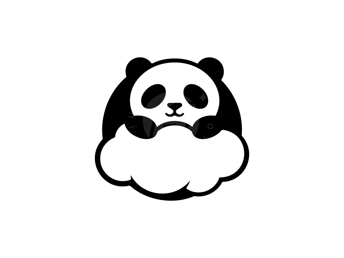 Playful Panda Cloud Logo - Logo Logo design by M zahid for sale on Highlogo