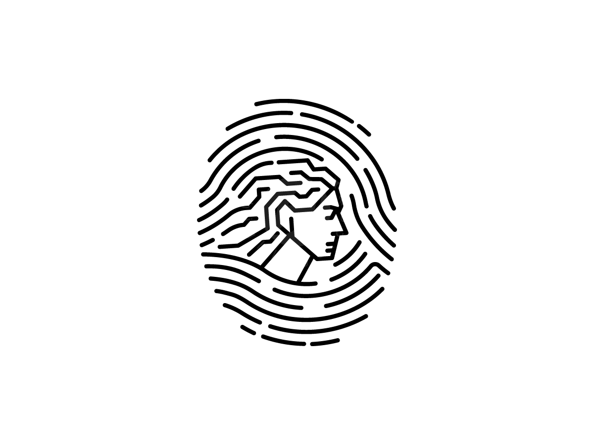 Fingerprint Girl Beauty Logo - Technology Logo design by M zahid for sale on Highlogo