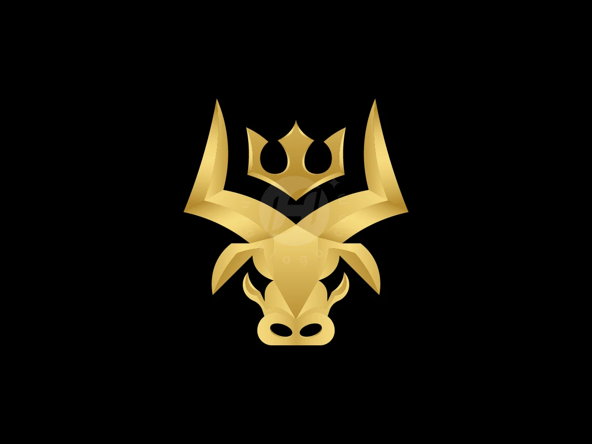 Royal Bull Lion Crest Logo - Animal Logo design by M zahid for sale on Highlogo