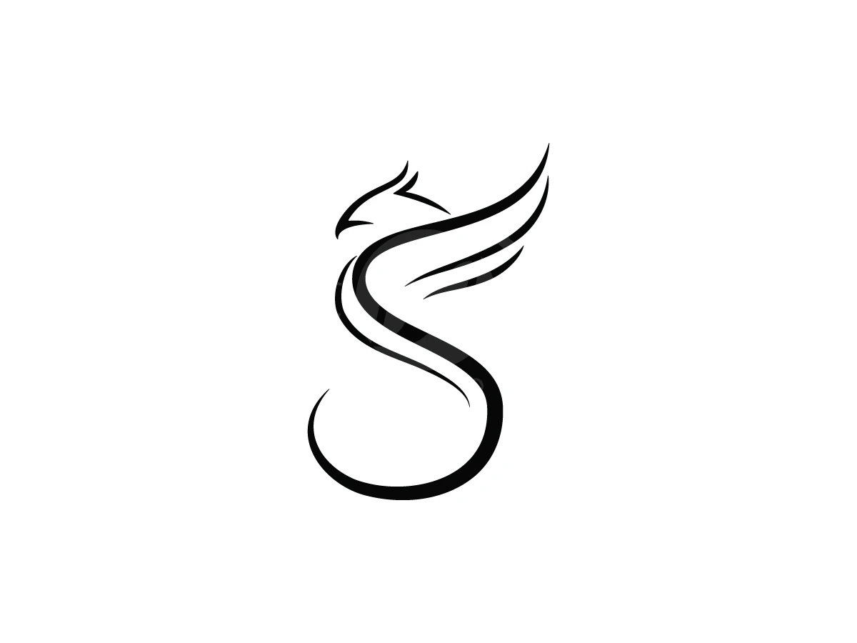 Minimalist Letter S Phoenix Logo - Logo Logo design by M zahid for sale on Highlogo