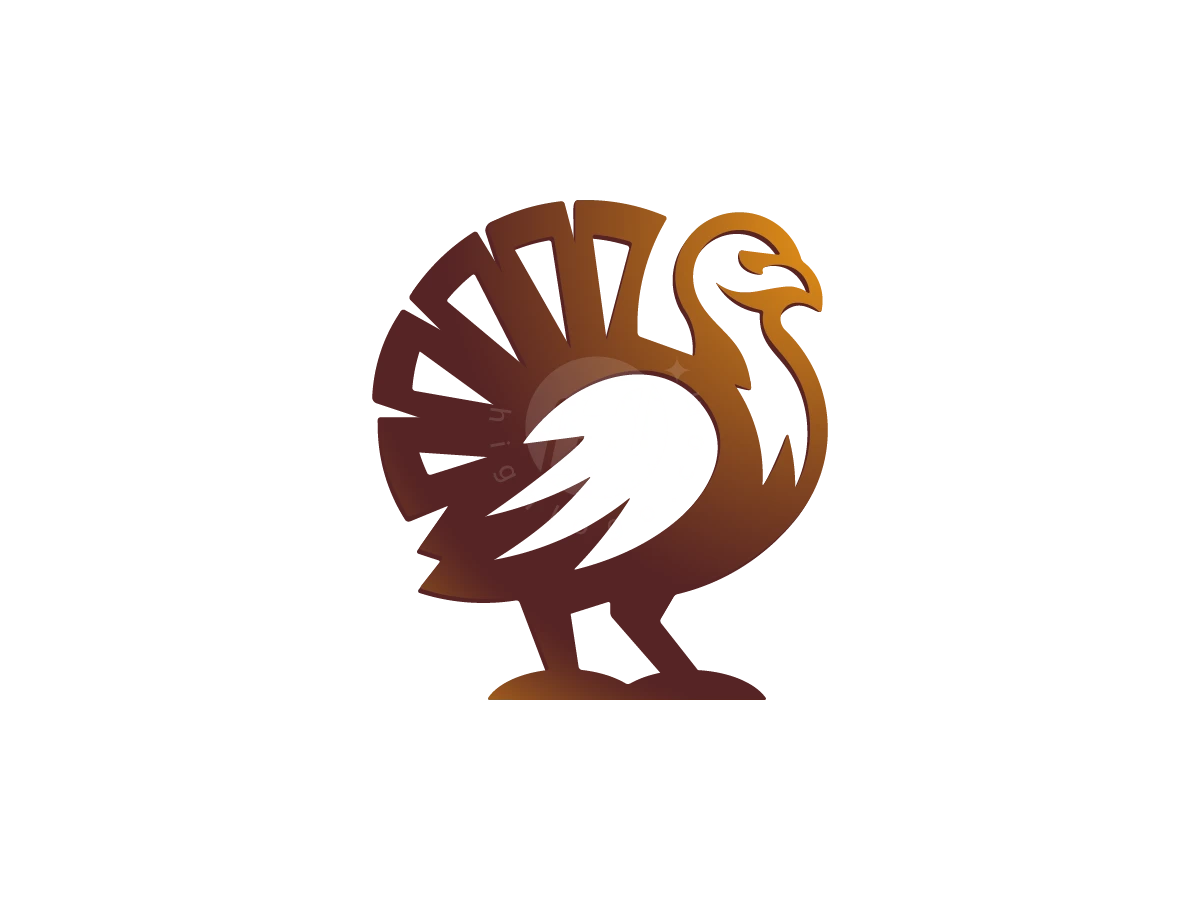 Minimal Turkey Bird  Logo - Animal Logo design by M zahid for sale on Highlogo