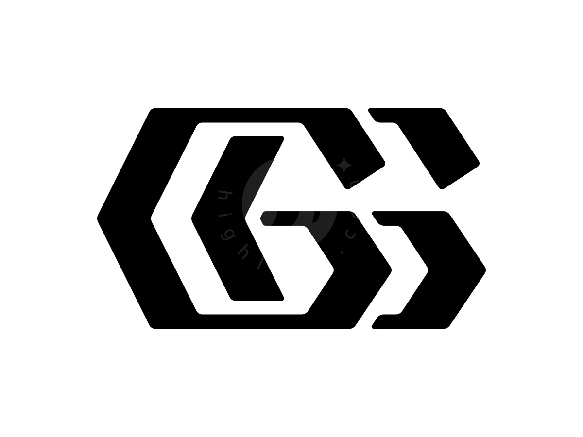 Iconic Double Letter G Logo - Logo Logo design by Iwan Yulianto for sale on Highlogo