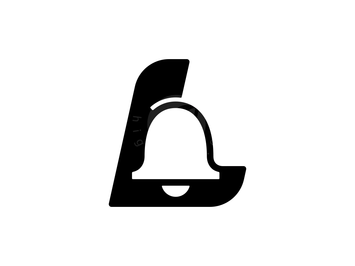 Modern Letter L Bell Logo - preview 1