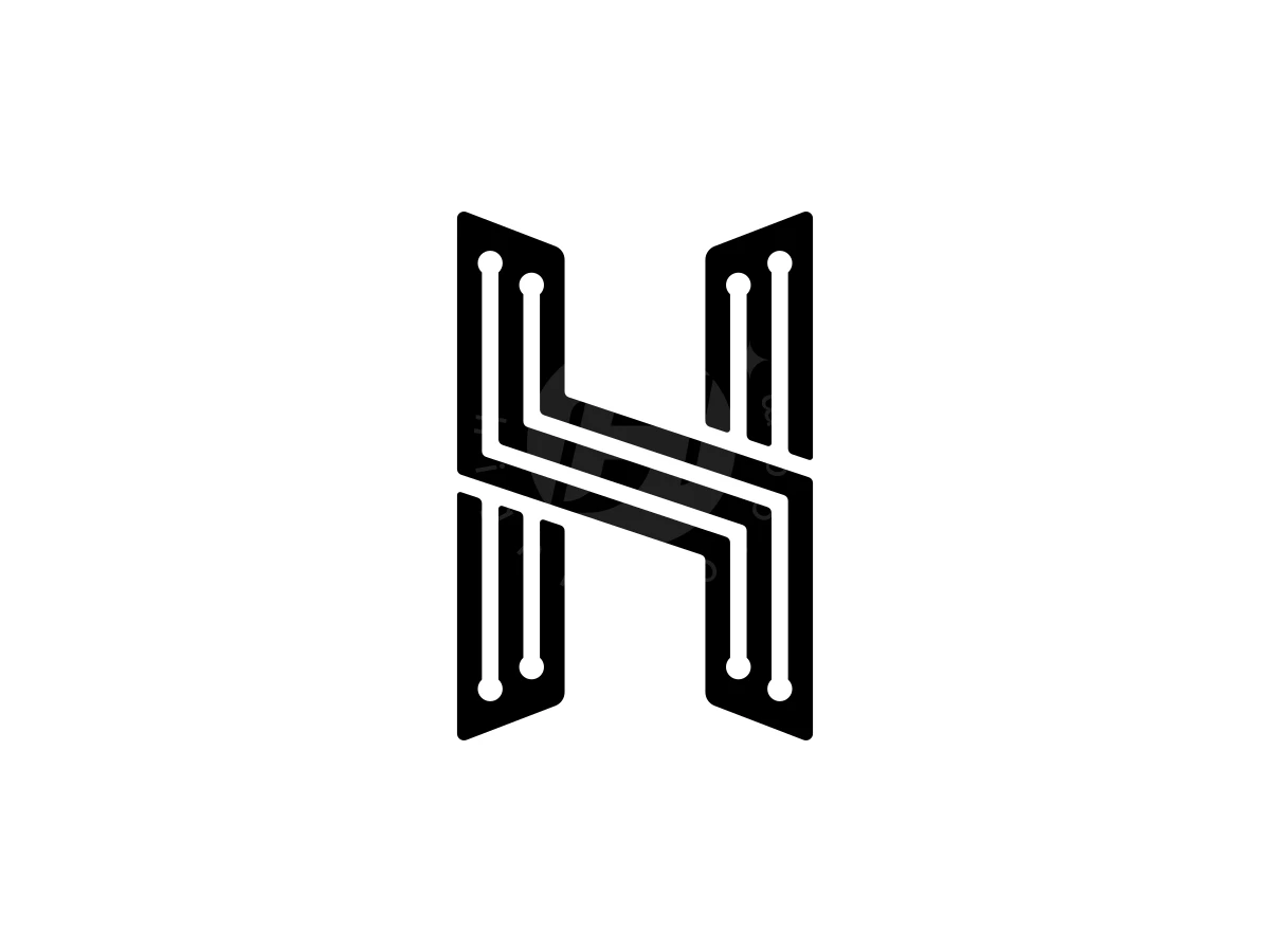 Dynamic Letter H Tech Logo - Logo Logo design by Iwan Yulianto for sale on Highlogo