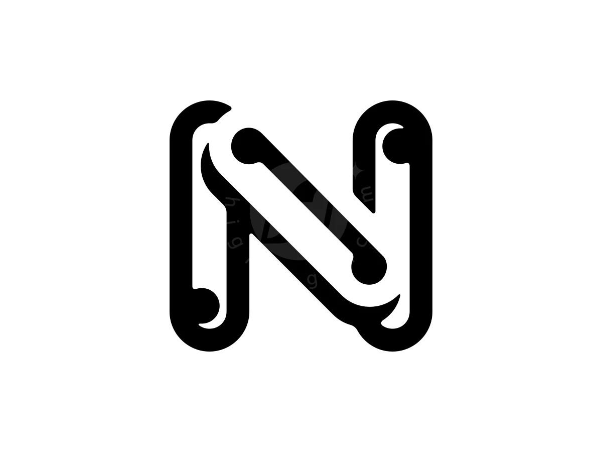 Iconic Letter N Chain Logo - Logo Logo design by Iwan Yulianto for sale on Highlogo