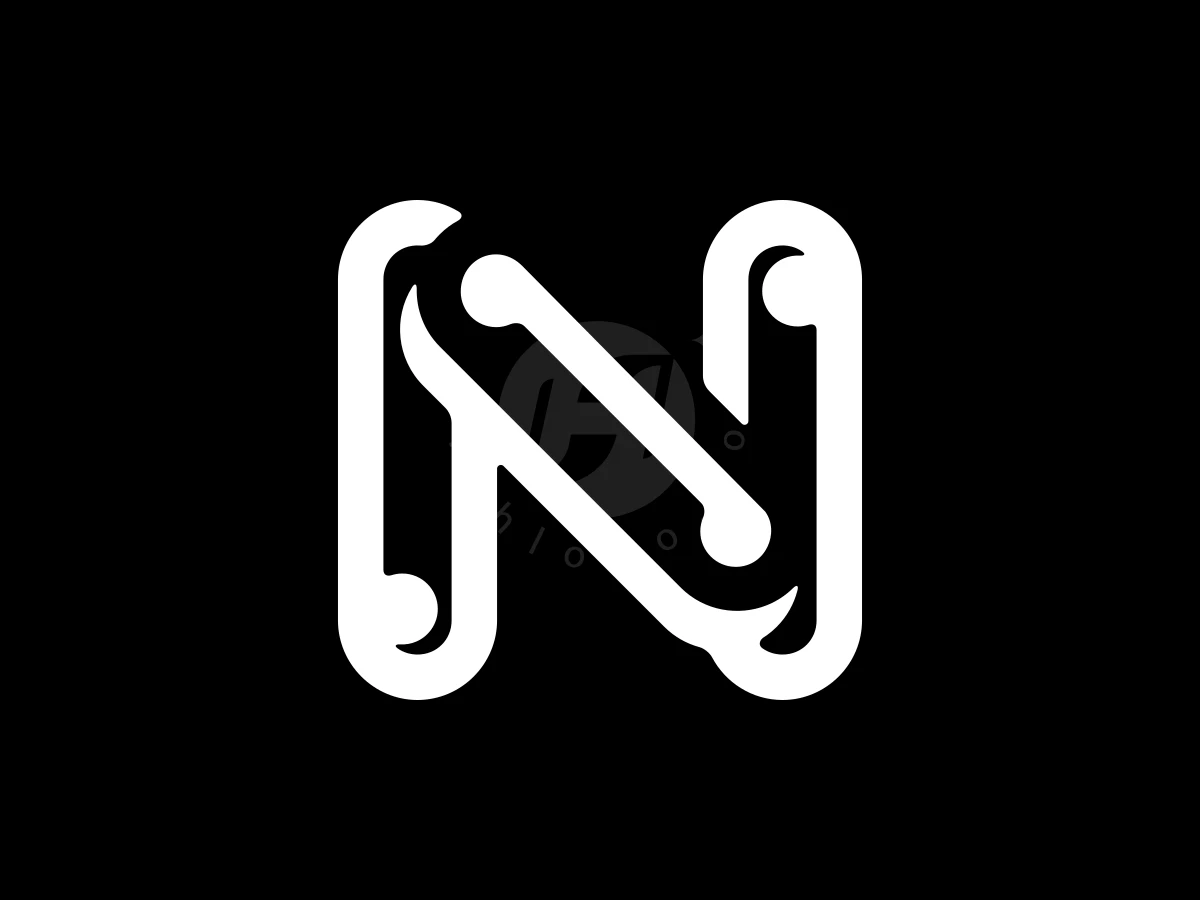 Iconic Letter N Chain Logo - preview 1