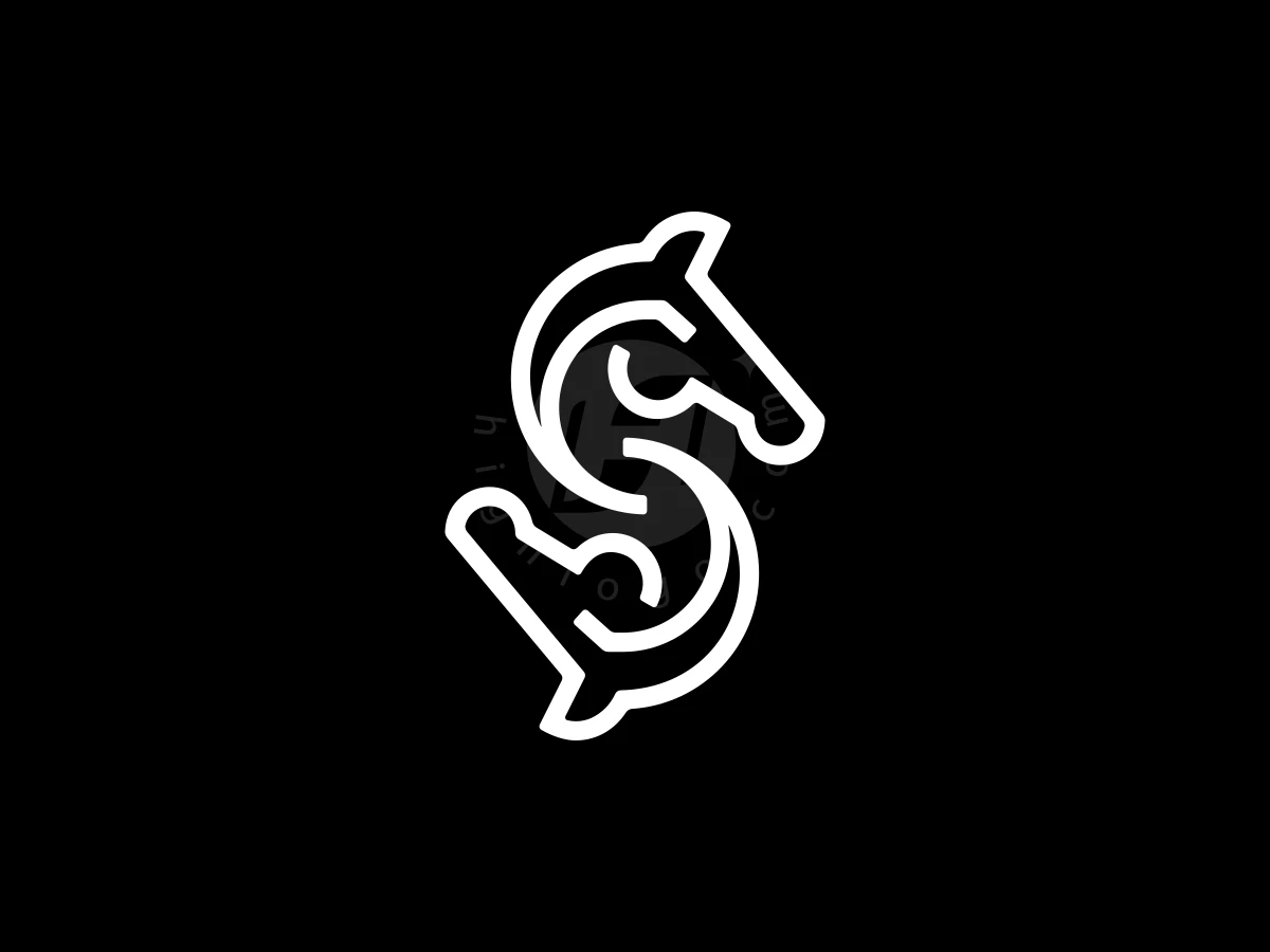 Stylish Letter S Horse Logo - Animal Logo design by Iwan Yulianto for sale on Highlogo