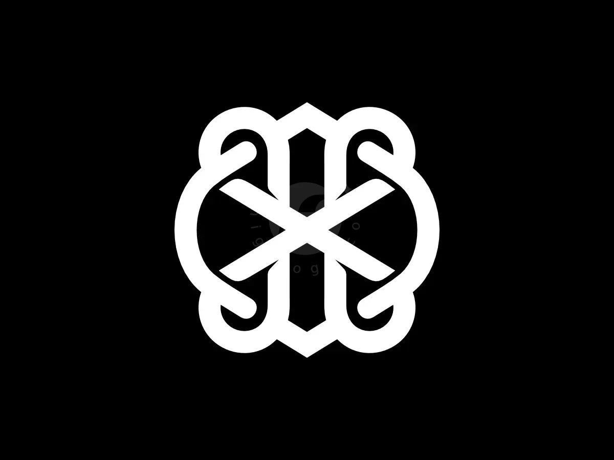 Letter X Celtic Knotwork Letterform Logo - Logo Logo design by Proffartline for sale on Highlogo