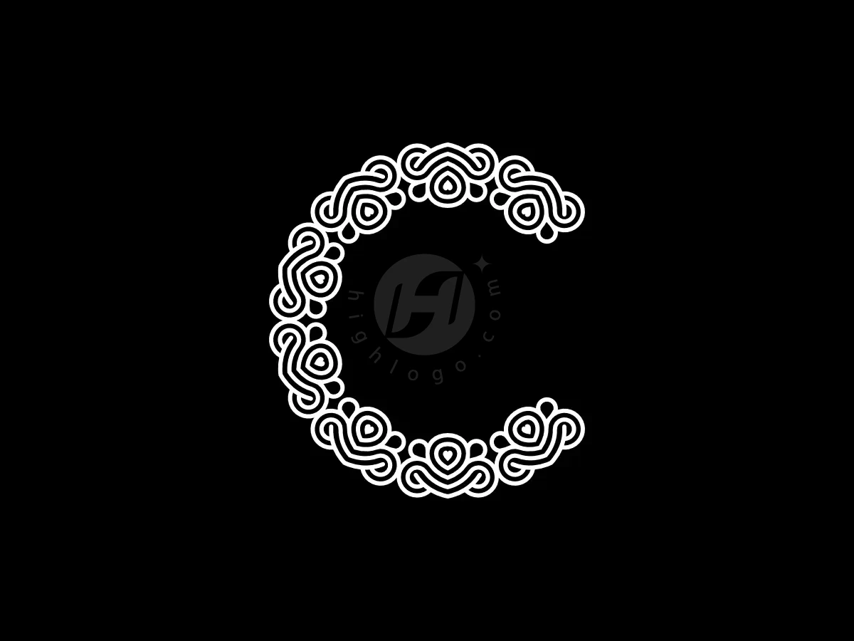 Letter C Celtic Knotwork Decorative Ornament Logo - Beauty Logo design by Proffartline for sale on Highlogo