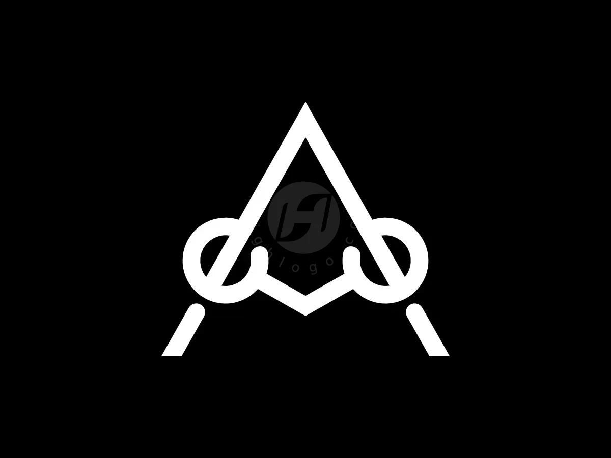 Letter A Ring Circle Geometric Line Logo - Media Logo design by Proffartline for sale on Highlogo