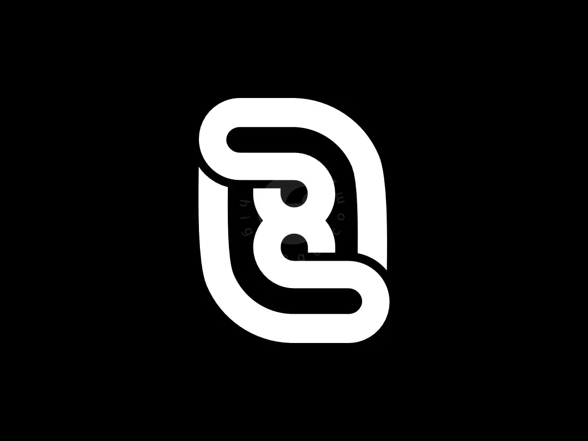 Number 8 Ambigram Infinity Line Logo - Media Logo design by Proffartline for sale on Highlogo