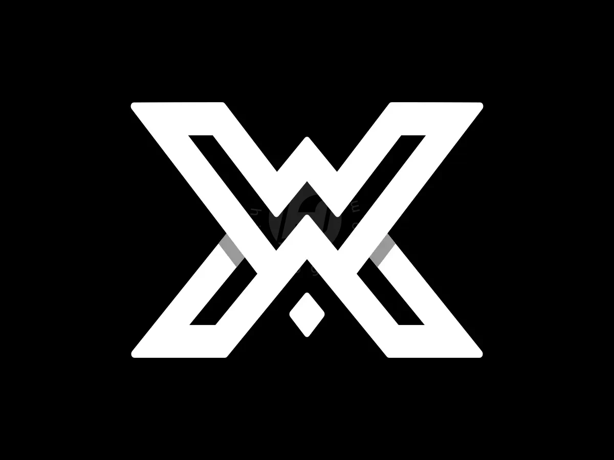 Letter Wa Aw X Polygon Line Logo - Real Estate Logo design by Proffartline for sale on Highlogo