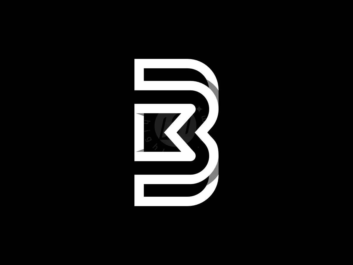 Letter Bm Mb Number 3B B3 Monogram Logo - Media Logo design by Proffartline for sale on Highlogo