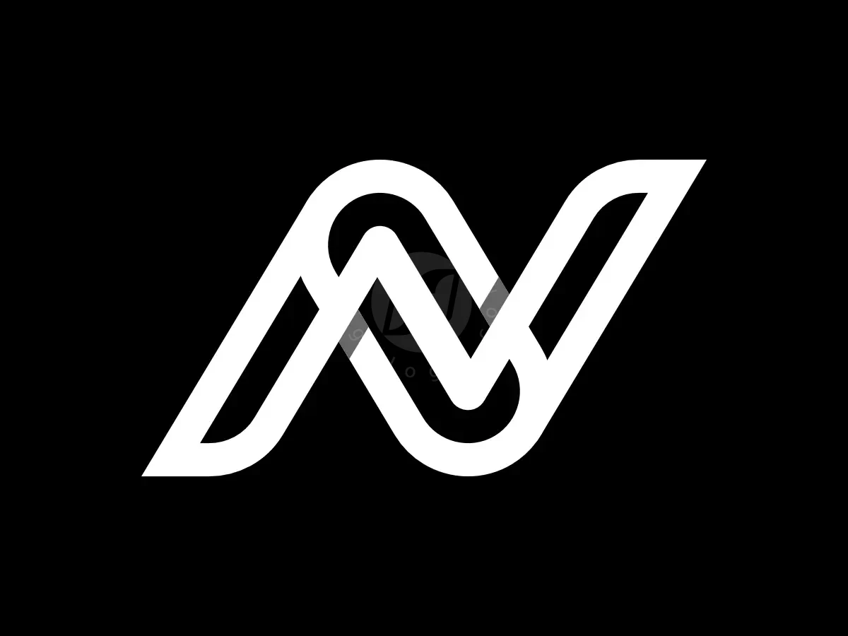 Letter On Initial No Modern Line Monogram Logo - Technology Logo design by Proffartline for sale on Highlogo
