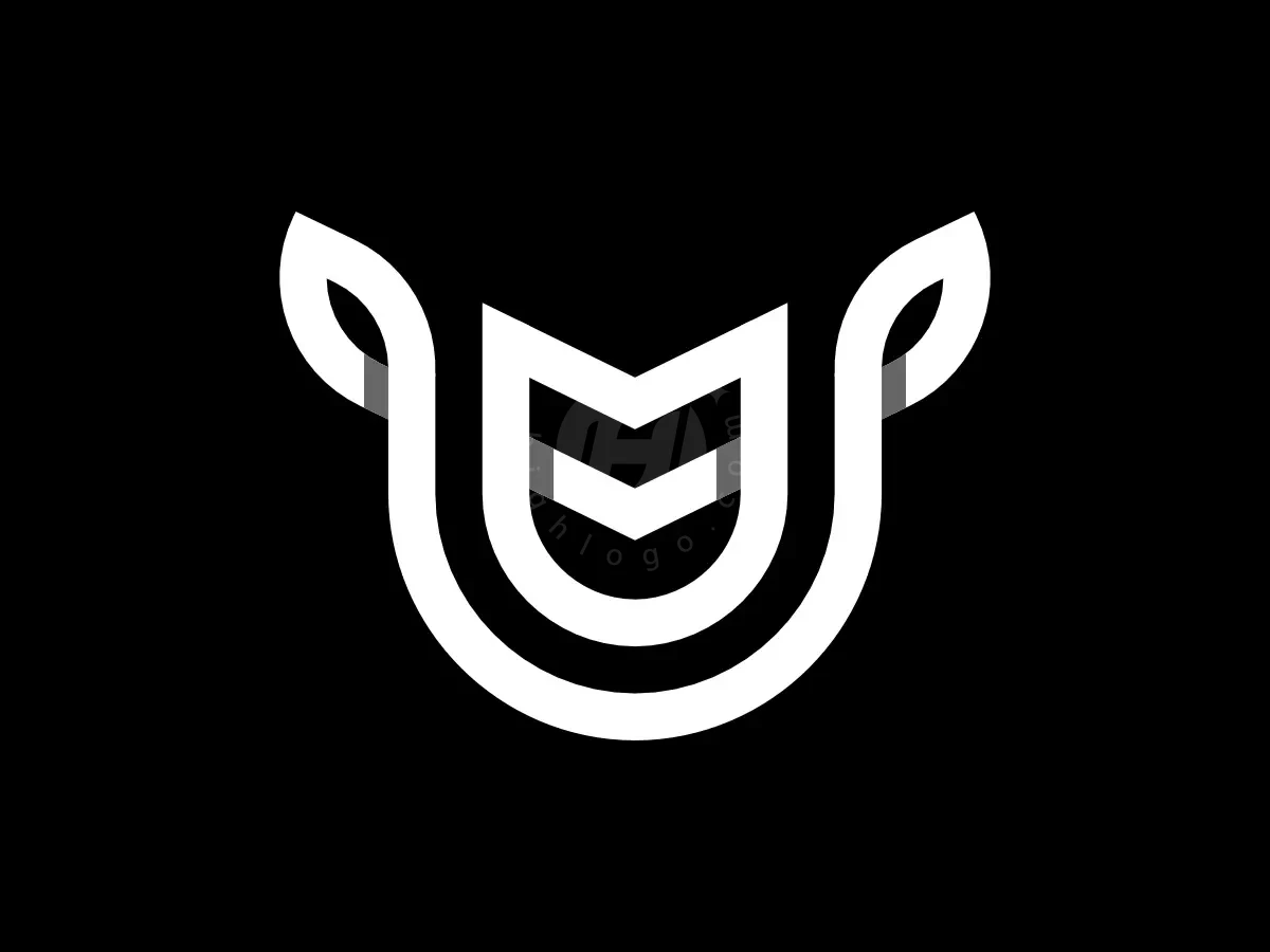 Letter Uv Vu Shield Leaf Monogram Logo - Monograms Logo design by Proffartline for sale on Highlogo