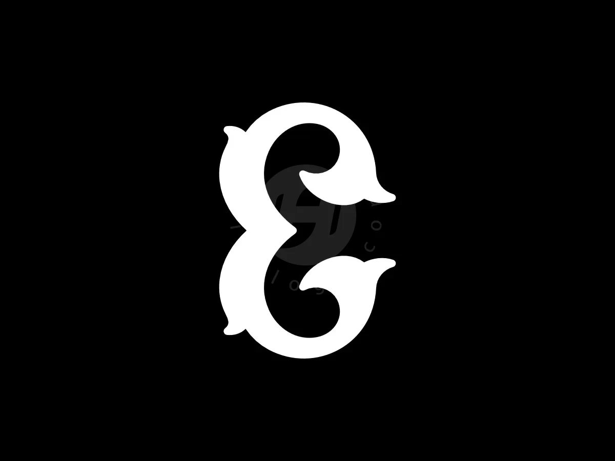 Letter E Leaf Nature Ornament Letterform Logo - Beauty Logo design by Proffartline for sale on Highlogo