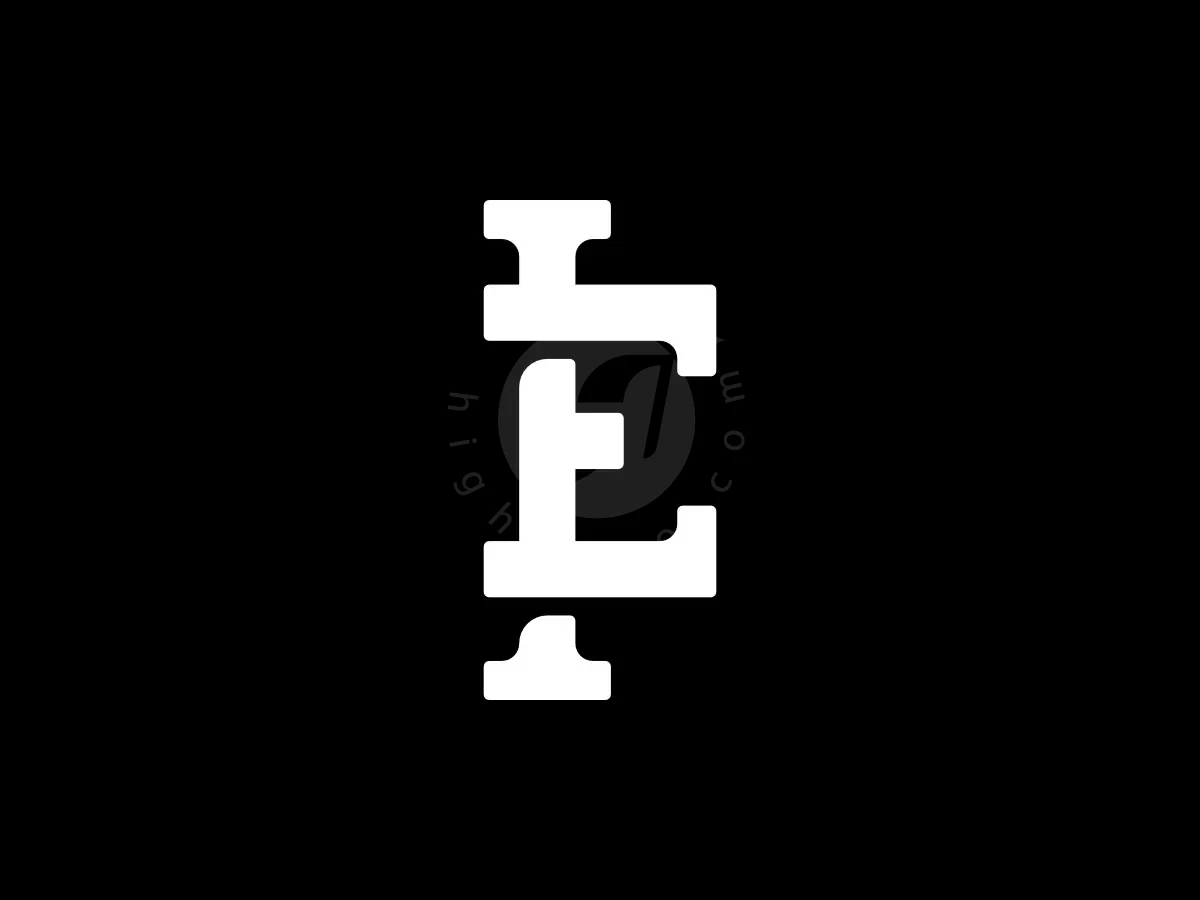Letter Ie Initial Ei Strong Line Logo - Media Logo design by Proffartline for sale on Highlogo