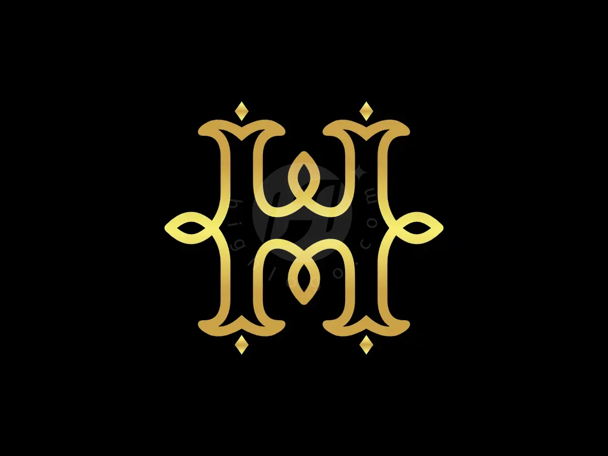Letter HWM Initial HMW Leaf Monogram Logo - Real Estate Logo design by Proffartline for sale on Highlogo