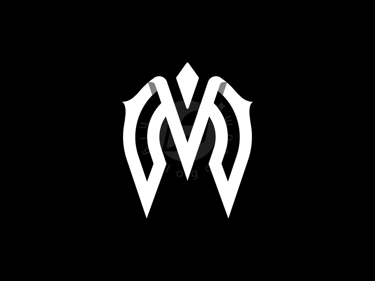 Letter MV Initial VM Diamond Sharp Line Logo - Sports Logo design by Proffartline for sale on Highlogo