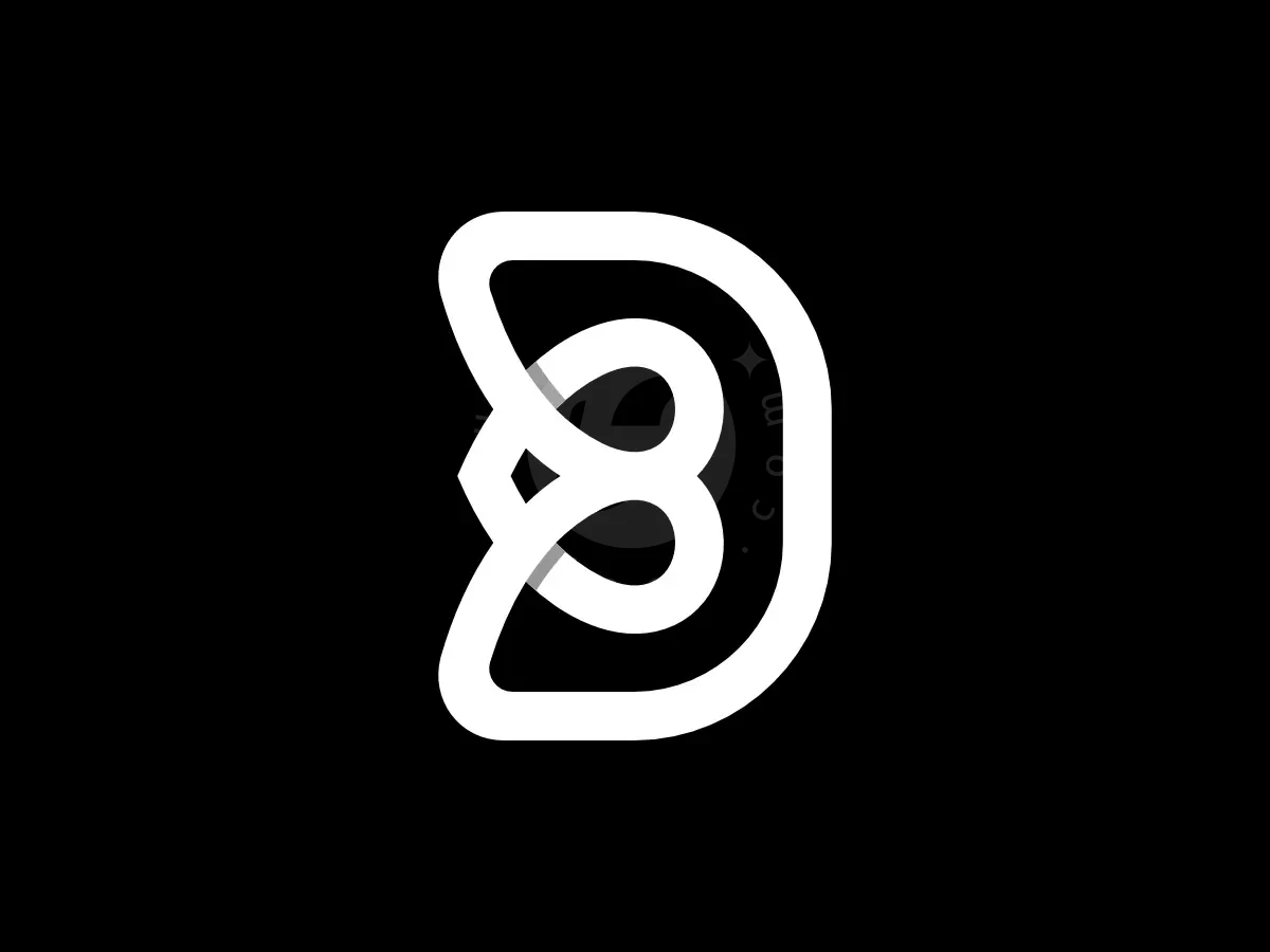 Letter DB Initial BD Love Dynamic Line Monogram Logo - Fashion Logo design by Proffartline for sale on Highlogo