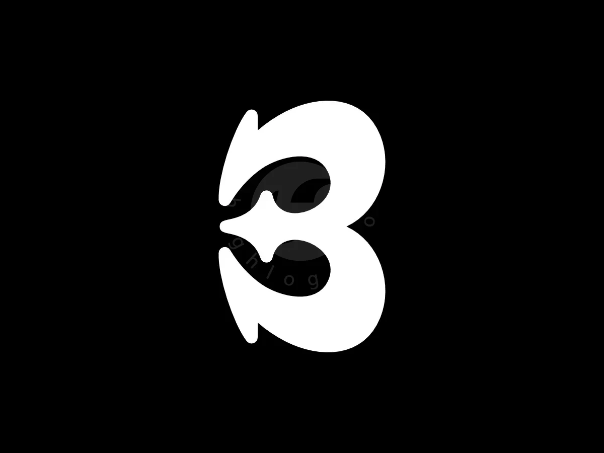 Letter B E 3 Star Love Monogram Logo - Beauty Logo design by Proffartline for sale on Highlogo