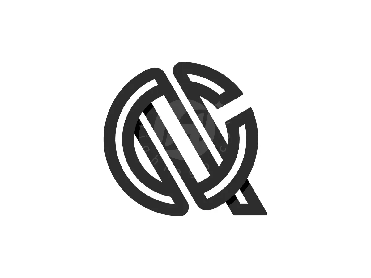 Letter CQ Initial QC Monogram Logo - Media Logo design by Proffartline for sale on Highlogo