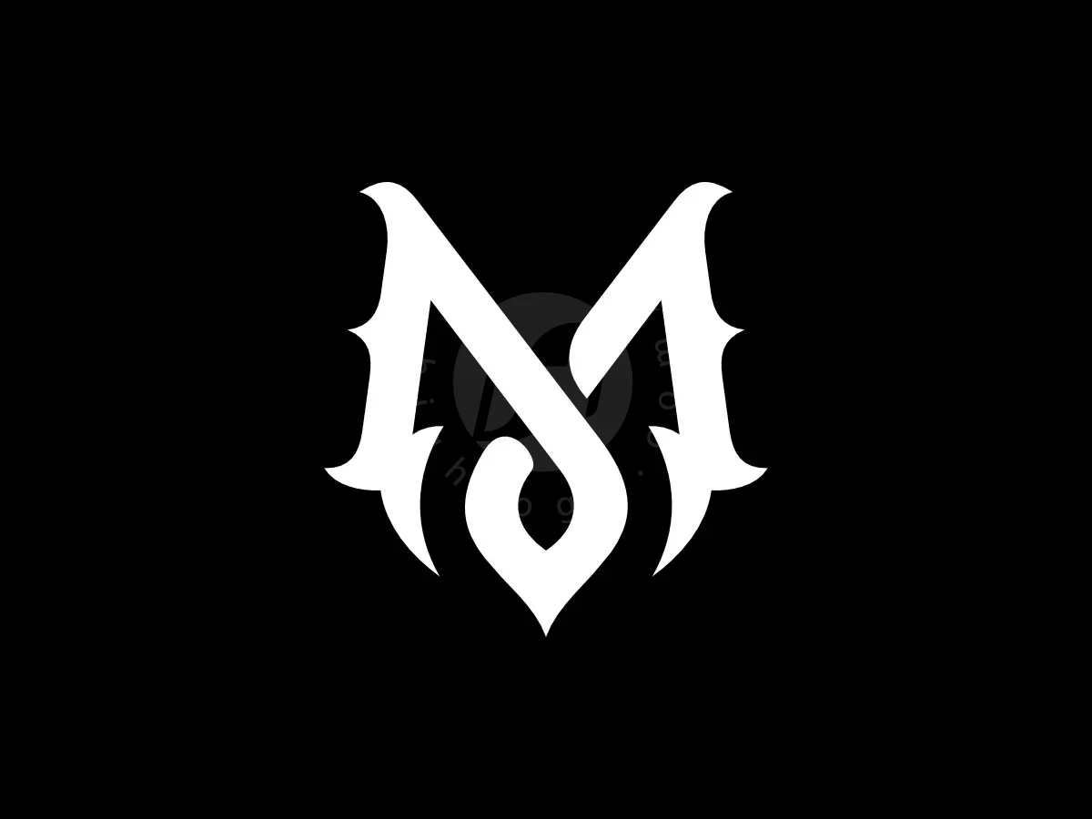 Letter M W MY YM Gothic Elegant Line Monogram Logo - Fashion Logo design by Proffartline for sale on Highlogo