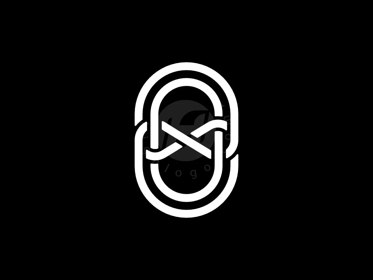 Letter OO O Infinity Knotwork Monogram Logo - Media Logo design by Proffartline for sale on Highlogo