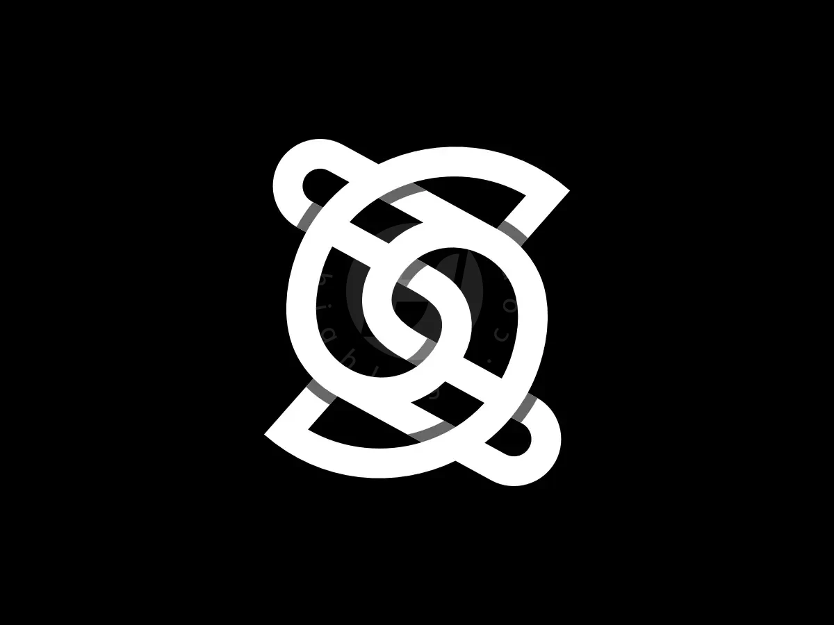 Letter SJ Initial JS Spiral Dynamic Line Logo - Media Logo design by Proffartline for sale on Highlogo