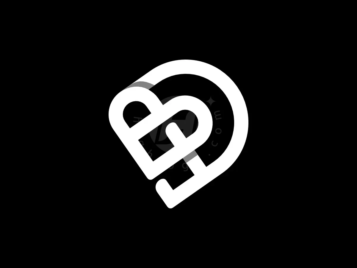 Letter D Love Monoline Monogram Logo - Fashion Logo design by Proffartline for sale on Highlogo