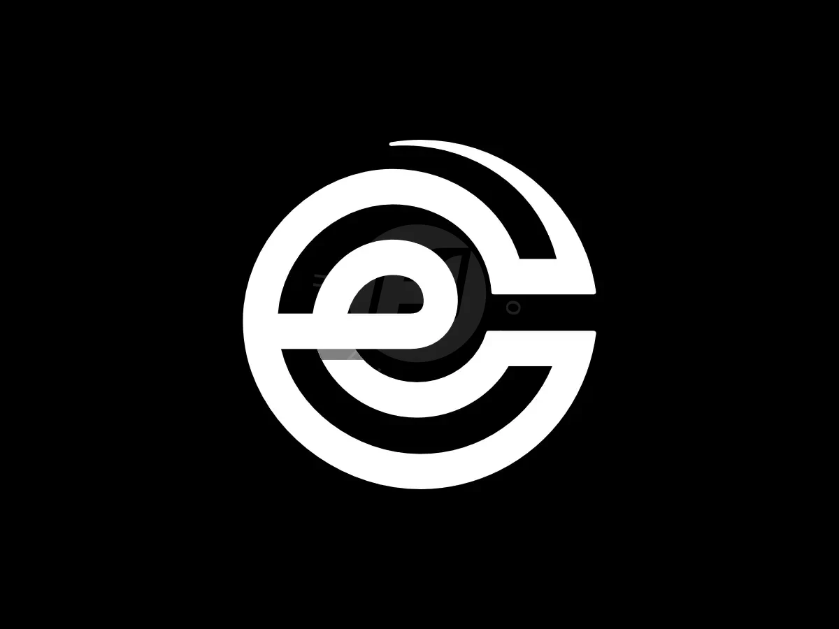 Letter CE Initial EC Connection Line Monogram Logo - Technology Logo design by Proffartline for sale on Highlogo