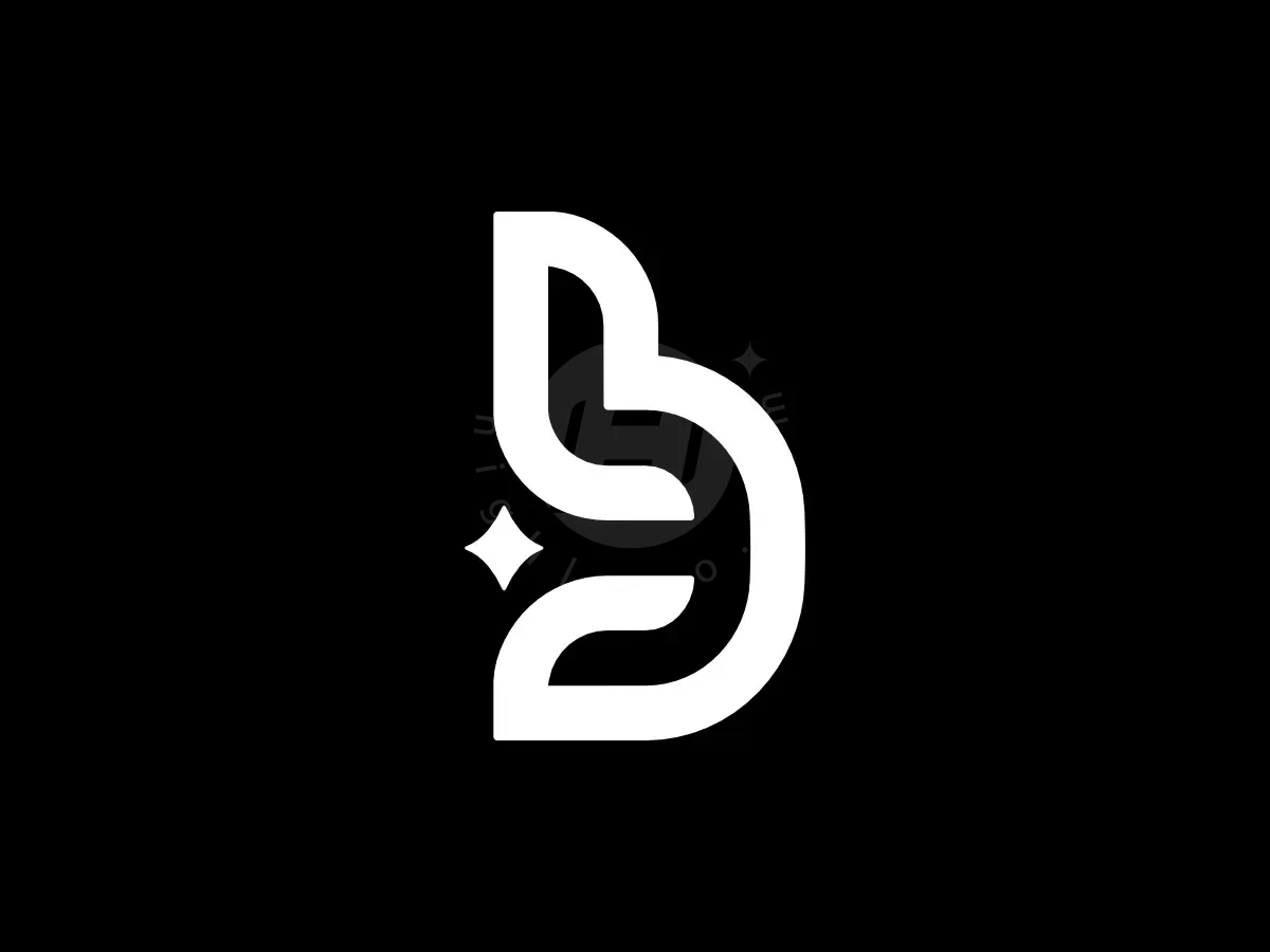 Letters P, B, and D interlock to create a white monogram logo with a shining star on black.