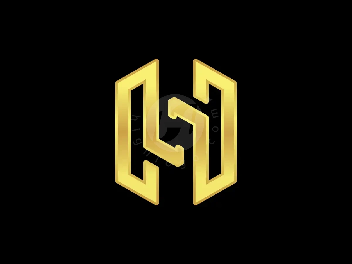 Letter H Hexagon Elegant Gold Line Monogram Logo - Real Estate Logo design by Proffartline for sale on Highlogo